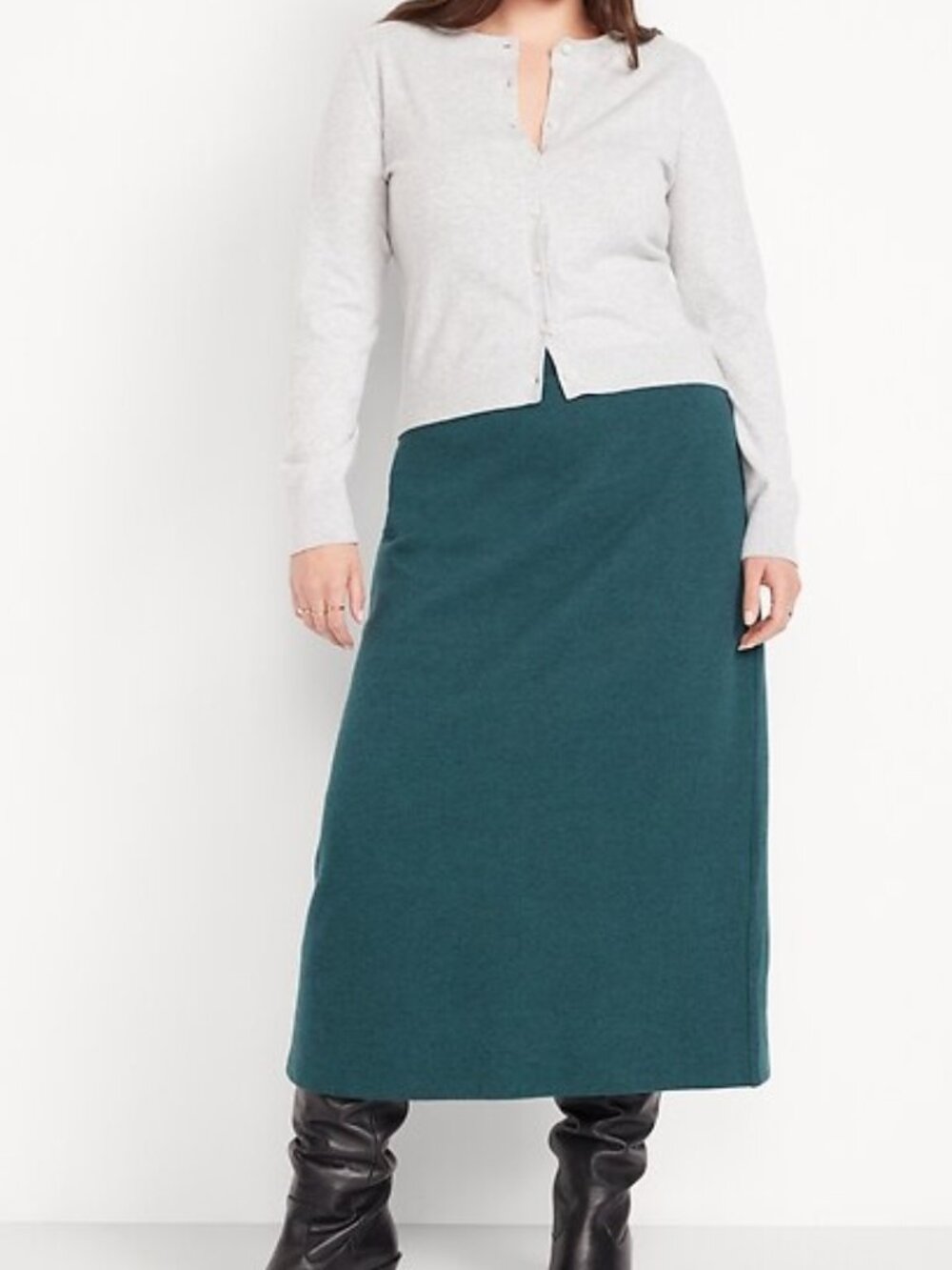 Cozy Knit Midi Skirt